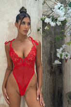 Load image into Gallery viewer, Arabella Red Bodysuit