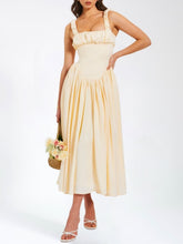 Lataa kuva Galleria-katseluun, Noreen Pleated Strap Puffy Maxi Dress