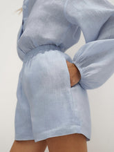 Load image into Gallery viewer, Cotton &amp; Linen Casual Shorts Set