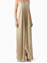 Load image into Gallery viewer, Black Tie Strapless Gown