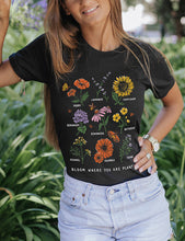 Load image into Gallery viewer, Bloom Where You Are Planted Basic Tee