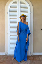 Load image into Gallery viewer, Flowing Asymmetric Caftan With Belt