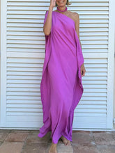 Load image into Gallery viewer, Flowing Asymmetric Caftan With Belt