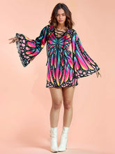 Load image into Gallery viewer, Unique Butterfly Print Halloween Mini Dress