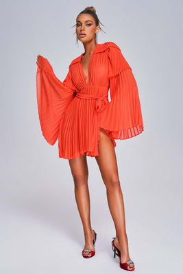 aikergood Le Baiser De Kara Pleated Mini Dress