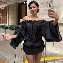 Carica l&#39;immagine nel visualizzatore di Gallery, Ash Off Shoulder Mini Dress