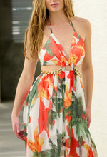 Load image into Gallery viewer, Golden hour Tie-Up Maxi Dress