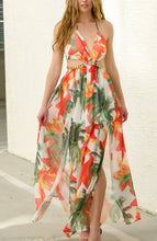 Load image into Gallery viewer, Golden hour Tie-Up Maxi Dress