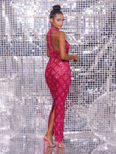Load image into Gallery viewer, aikergood Angelina Sequin Crystal Maxi Dress