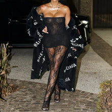 Load image into Gallery viewer, aikergood Hotlanta Nights Sheer Three Piece Lace Set With Gloves