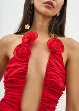 Load image into Gallery viewer, aikergoodEmily in Paris Appliqu¨¦ Ruched Mini Dress