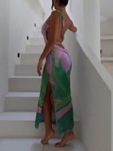 Lataa kuva Galleria-katseluun, Sexy Backless Sleeveless Midi Dress With Side Slits