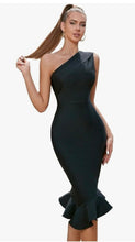 Charger l'image dans la galerie, aikergood Parisian One Shoulder Bandage Bodycon Evening Gown or Prom Dress