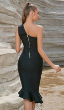 Charger l'image dans la galerie, aikergood Parisian One Shoulder Bandage Bodycon Evening Gown or Prom Dress