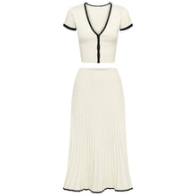 Load image into Gallery viewer, aikergood Soleil Knitted Top and Midi Skirt Set