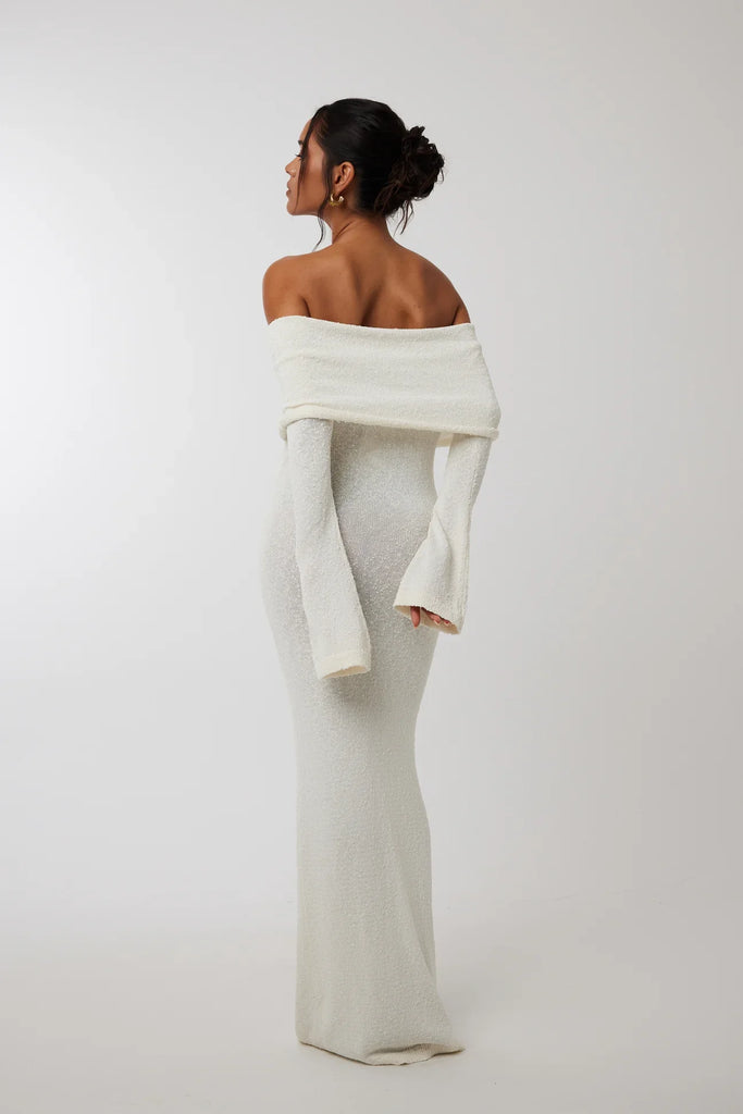 aikergood Love Story Off The Shoulder Maxi Dress