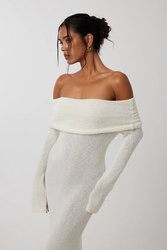 aikergood Love Story Off The Shoulder Maxi Dress