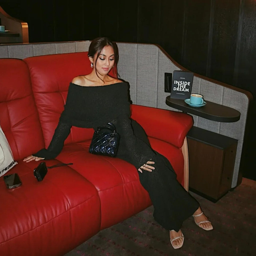 aikergood Love Story Off The Shoulder Maxi Dress