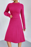 A-Line Knit Sweater Skirt Set