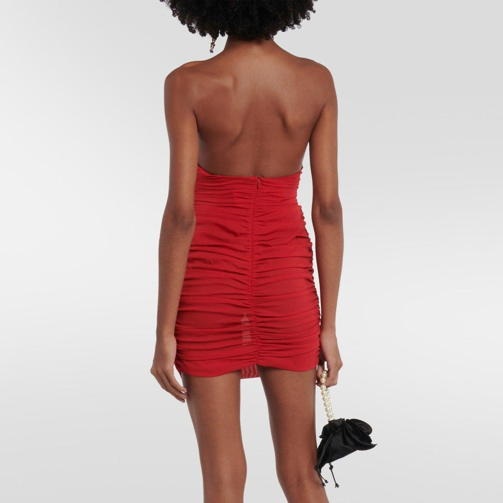 aikergoodEmily in Paris Appliqu¨¦ Ruched Mini Dress