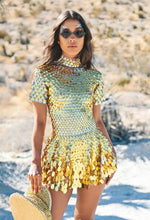 Načíst obrázek do prohlížeče Galerie, aikergoodCiel De Minuit Sequin Body Suit Mini Dress (Multiple Colors)