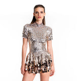 aikergoodCiel De Minuit Sequin Body Suit Mini Dress (Multiple Colors)