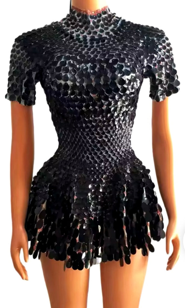 aikergoodCiel De Minuit Sequin Body Suit Mini Dress (Multiple Colors)