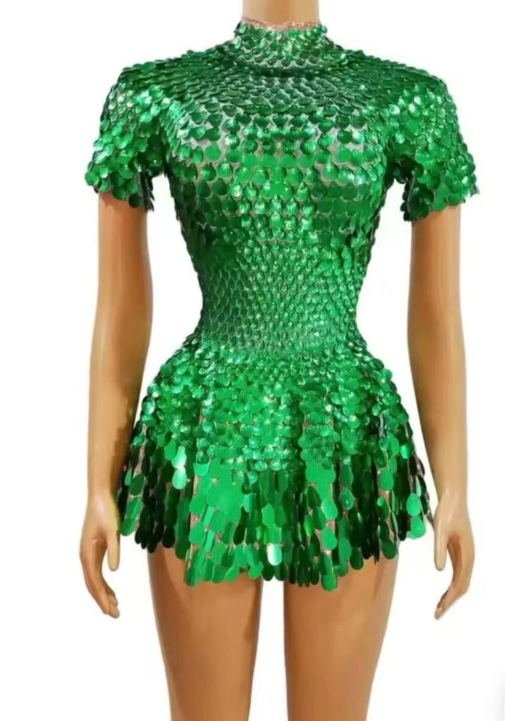aikergoodCiel De Minuit Sequin Body Suit Mini Dress (Multiple Colors)