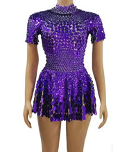 Načíst obrázek do prohlížeče Galerie, aikergoodCiel De Minuit Sequin Body Suit Mini Dress (Multiple Colors)