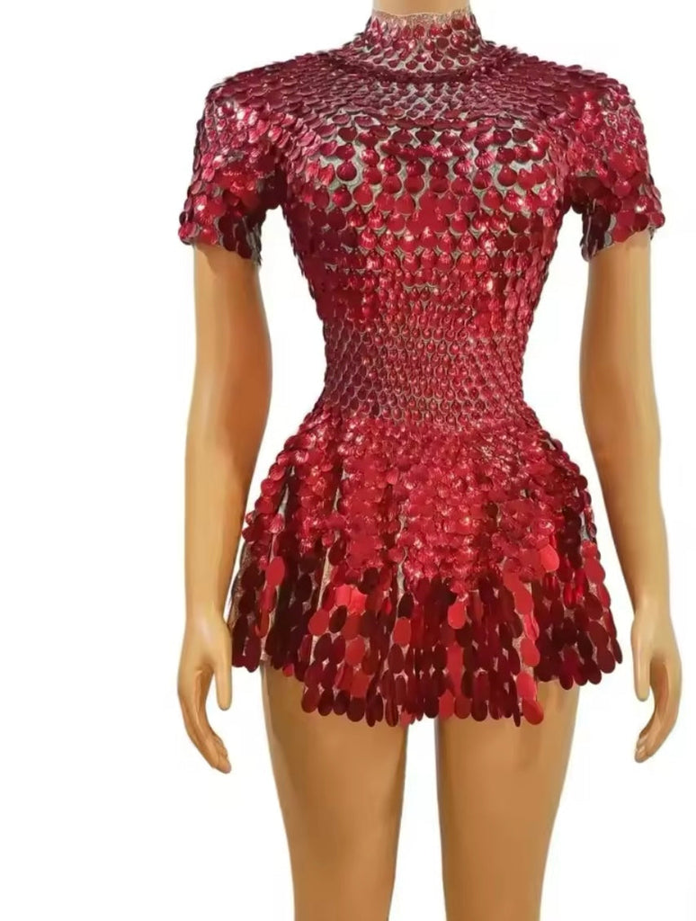 aikergoodCiel De Minuit Sequin Body Suit Mini Dress (Multiple Colors)