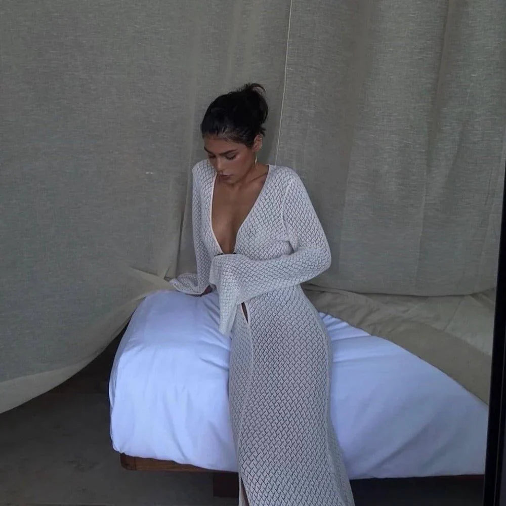 aikergood Bonjour Knitted Maxi Dress