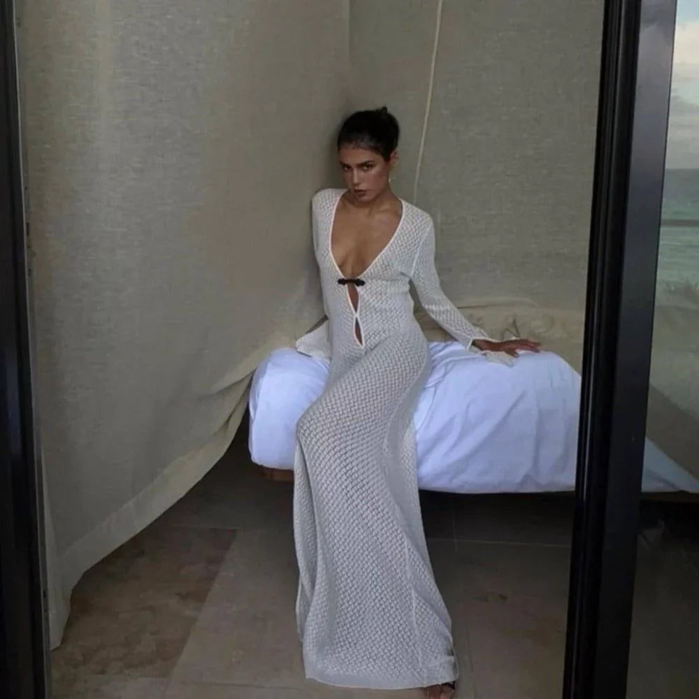 aikergood Bonjour Knitted Maxi Dress