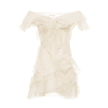 Load image into Gallery viewer, aikergood Tu Es Ravissante Ruffle Layered Backless Mini Dress