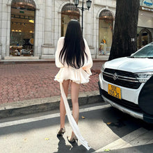 Görseli Galeri görüntüleyiciye yükleyin, aikergood Valentina Pleated Ruffled Mini Dress