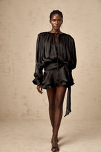 Görseli Galeri görüntüleyiciye yükleyin, aikergood Valentina Pleated Ruffled Mini Dress