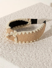 Carica l&#39;immagine nel visualizzatore di Gallery, Natural Raffia Knotted Headband