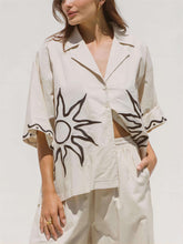 Indlæs billede til gallerivisning Sunshine Loose Print Oversized Shirt