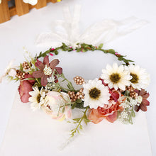 Load image into Gallery viewer, Boho Wedding Flower Crown