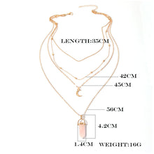 Lataa kuva Galleria-katseluun, Crystal Quartz Healing Pendant Necklace