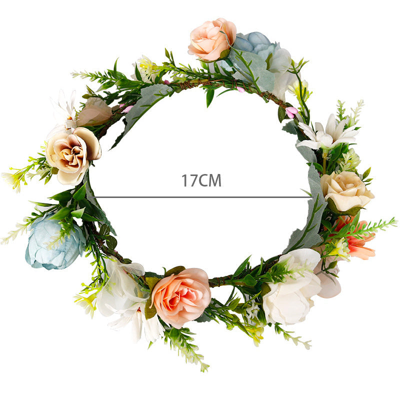 Couronne de fleurs de mariage en forêt