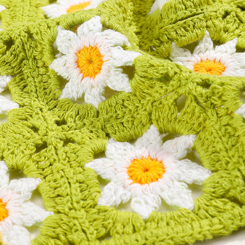 Bandana marguerite crocheté à la main