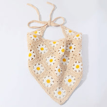 Load image into Gallery viewer, Hand Crochet Daisy Bandana