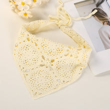 Load image into Gallery viewer, Hand Crochet Lace Bandana