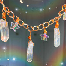 画像をギャラリービューアに読み込む, Mushroom &amp; Star Crystal Choker Boho Necklace