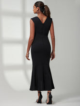 Load image into Gallery viewer, Mabruka Frill Fishtail Maxi Dress