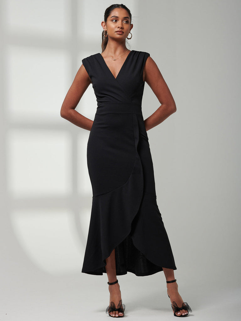 Mabruka Frill Fishtail Maxi Dress