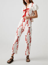 Load image into Gallery viewer, Lobster Print Straight Pants-Set