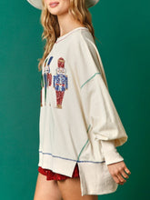 Load image into Gallery viewer, Sequin Nutcracker French Terry Sweatshirt