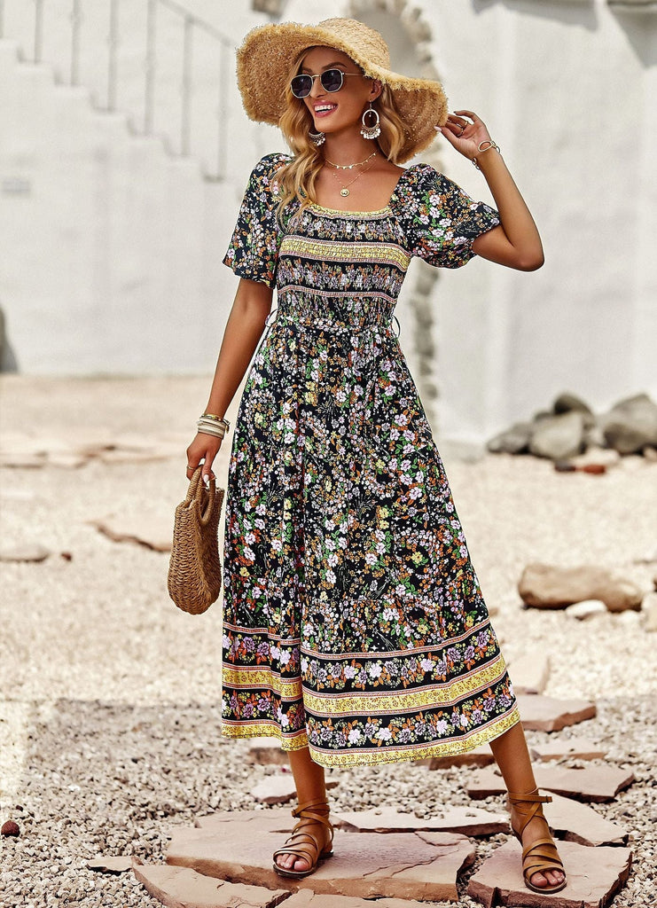 Bohemian Floral Dress