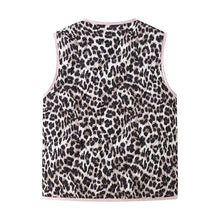 Load image into Gallery viewer, Leopard Print And Bow Waistcoat